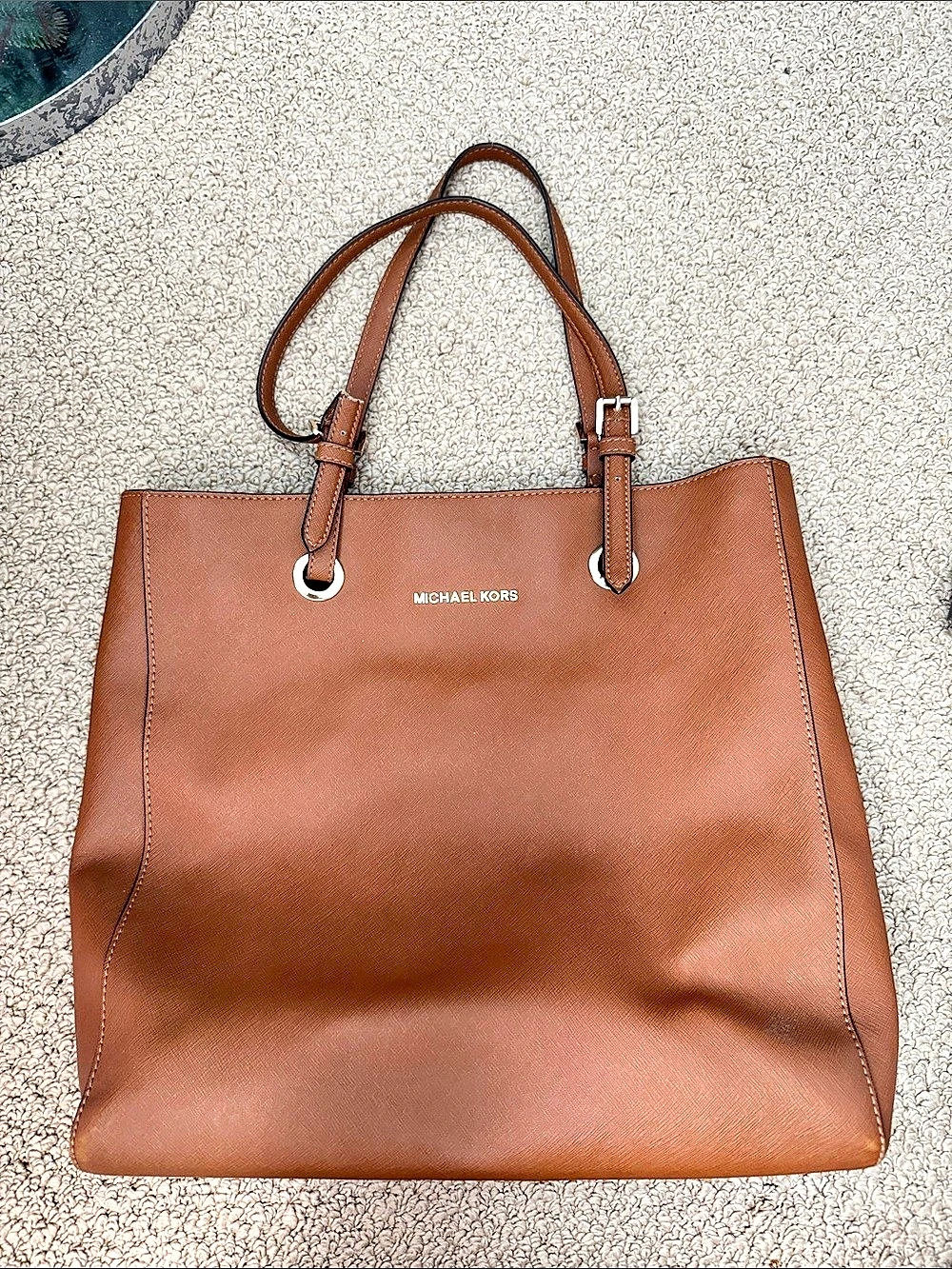 Michael Kors Jet Set Travel Tote Brown Tote Bag